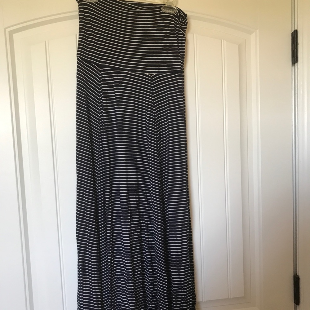 Gap Maxi Dress/Skirt, Navy and white stripes, XS